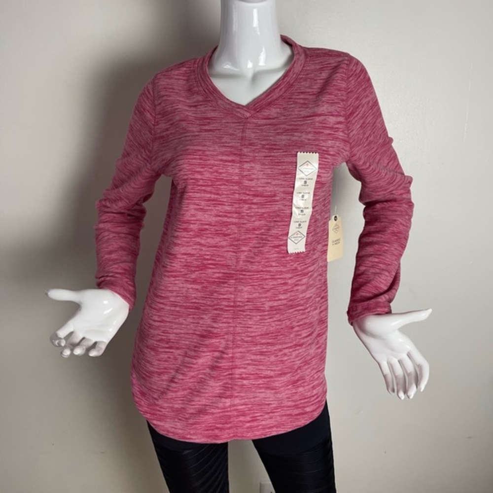 ⭐️ST JOHN’S BAY LONG SLEEVE V NECK PINK SIZE S